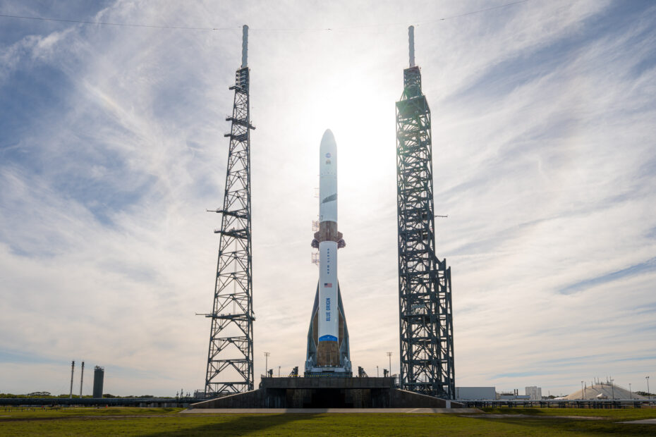 Rakieta New Glenn 2 na padzie startowym